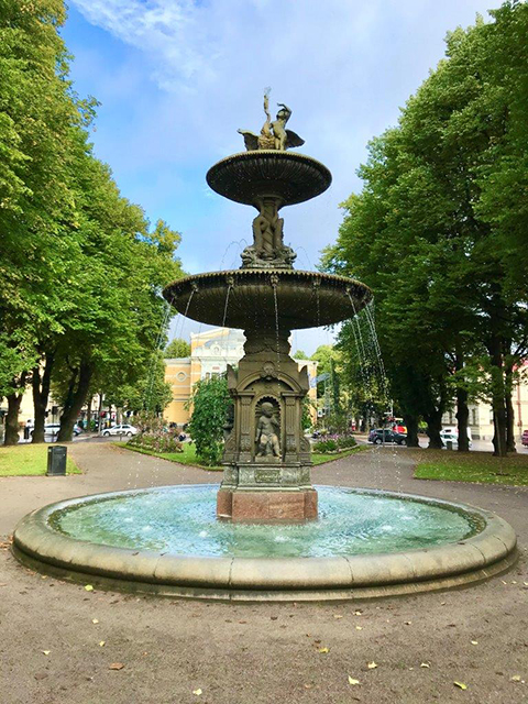 Hedbergska fontänerna 1880, Carl Johan Dyfverman, Rådhusesplanaden.